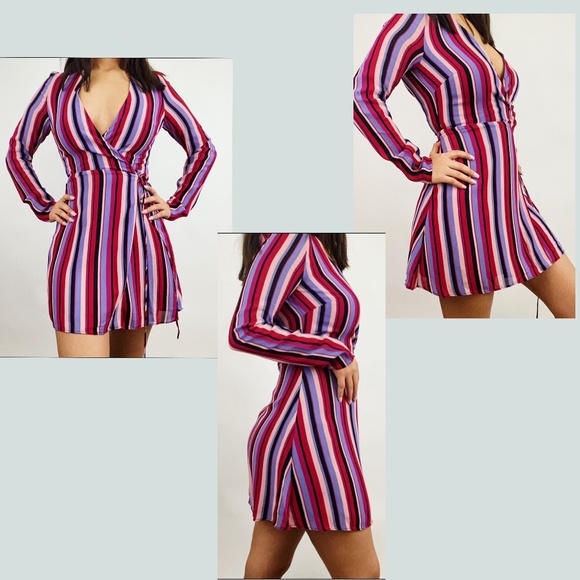 REFORMATION- GJELINA WRAP MINI DRESS (NWT) - Picture 10 of 13